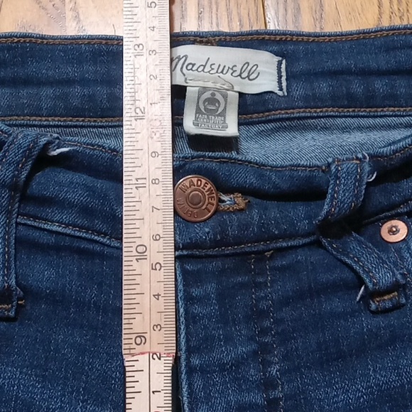MADEWELL WOMENS JEANS 29 DENIM Pants Used Preowned HIGH RISE SKINNY Faded - Picture 7 of 11